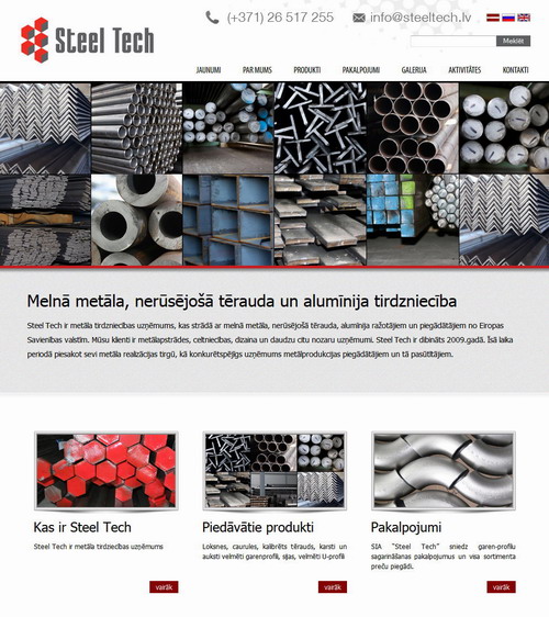 Metāla tirdzniecība un piegāde | steeltech.lv