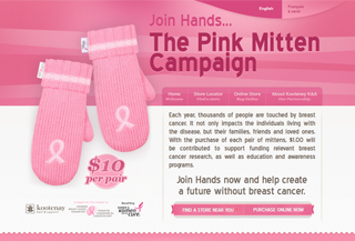 The Pink Mitten Campaign Veikali:Shopping