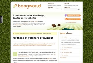 BoagWorld Audio blogi:Audioblogs