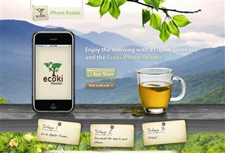 Ecoki Iphone Reader Mobilo aplikācijas:Mobile/Tablets