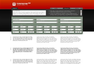 Typetester Dizaina rīki:Design Tools