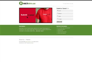 Web2.0 Tshirts Veikali:Shopping