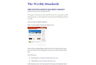 Weekly Standards Pasākumi:Events